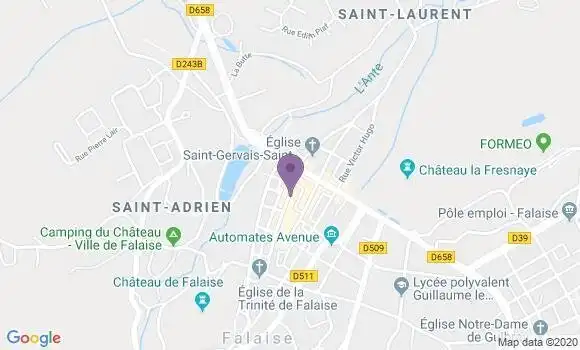 Localisation Société Générale Agence de Falaise