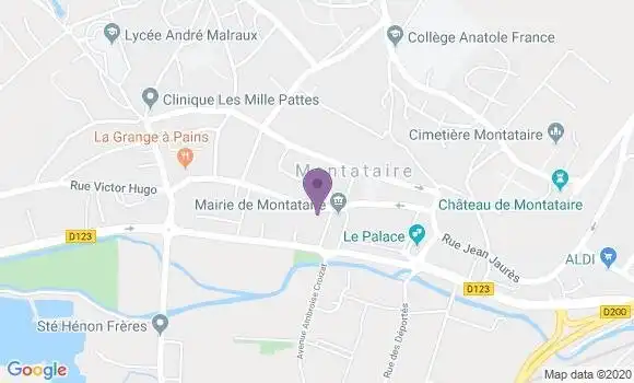 Localisation Crédit Agricole Agence de Montataire