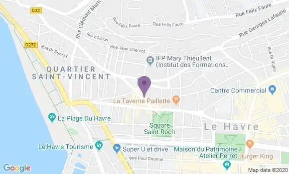 Localisation Crédit Agricole Agence de Le Havre Saint Vincent