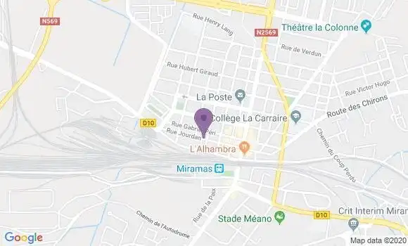 Localisation LCL Agence de Miramas