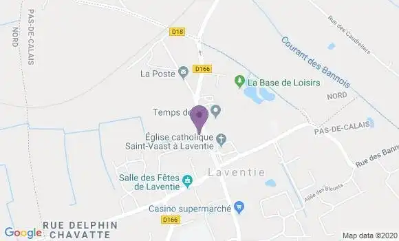 Localisation Crédit Agricole Agence de Laventie
