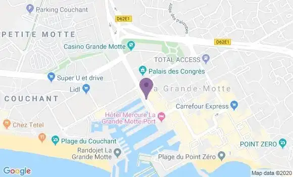 Localisation LCL Agence de La Grande Motte
