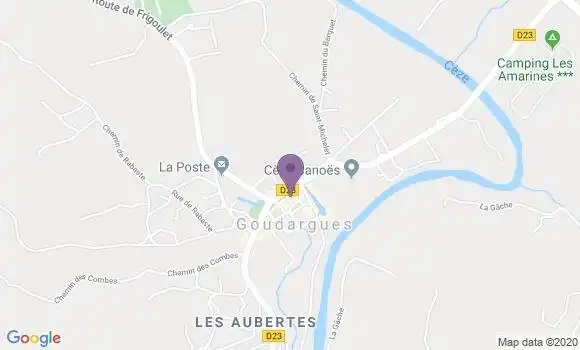 Localisation Crédit Agricole Agence de Goudargues