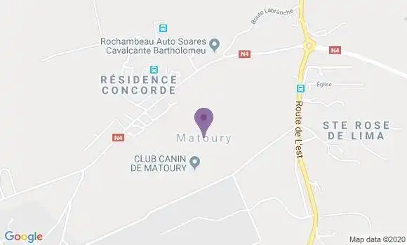 Localisation Crédit Agricole Agence de Matoury Entreprise