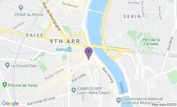 Localisation LCL Agence de Lyon Vaise