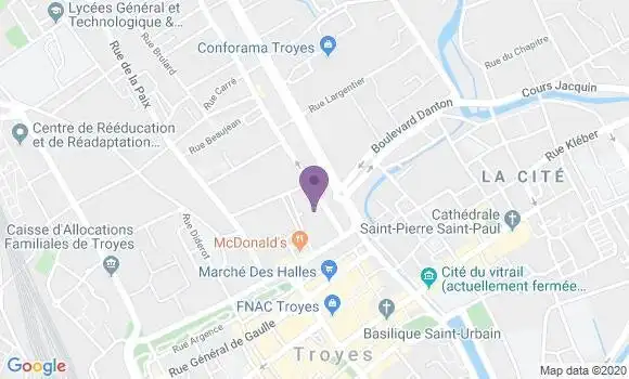 Localisation Crédit Agricole Agence de Troyes Julia