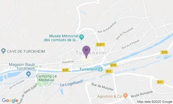 Localisation Crédit Agricole Agence de Turckheim