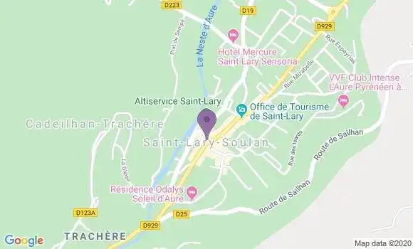 Localisation Crédit Agricole Agence de Saint Lary Soulan