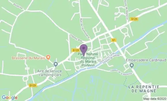 Localisation Crédit Agricole Agence de Coulon