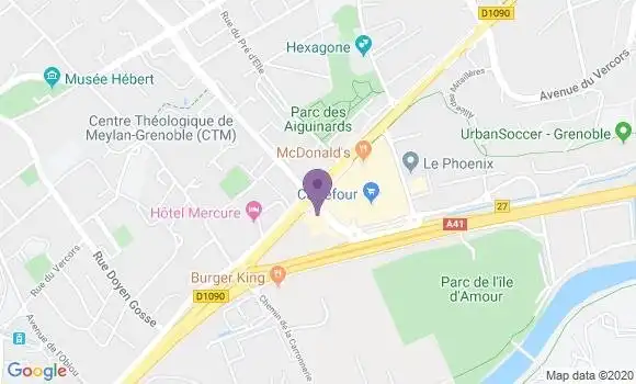 Localisation Crédit Agricole Agence de Meylan