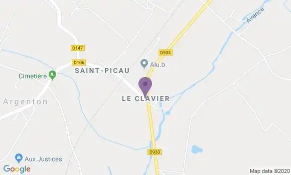 Localisation Crédit Agricole Agence de Bouglon