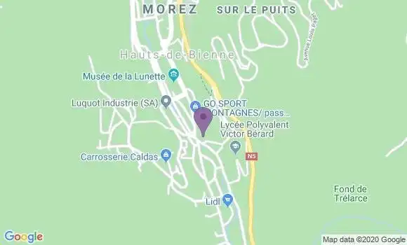 Localisation Crédit Agricole Agence de Morez