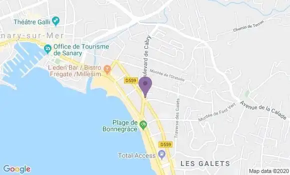 Localisation Crédit Agricole Agence de Six Fours les Plages les Lones