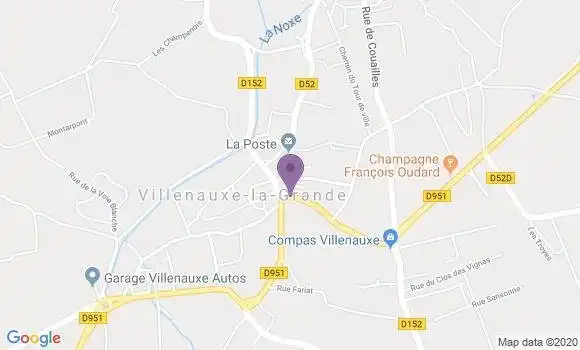 Localisation Crédit Agricole Agence de Villenauxe la Grande