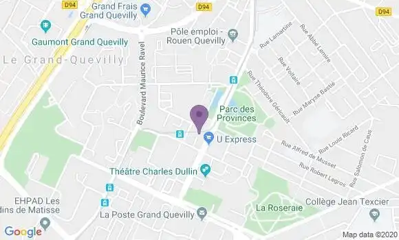 Localisation Crédit Agricole Agence de Le Grand Quevilly
