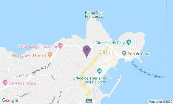 Localisation LCL Agence de Calvi