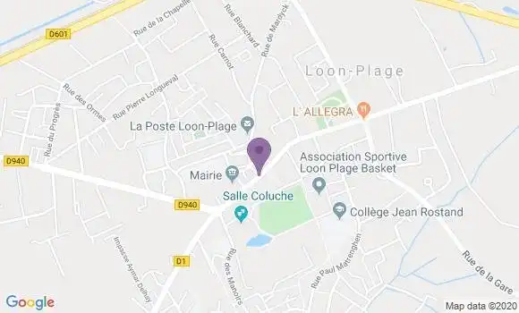 Localisation Crédit Agricole Agence de Loon Plage