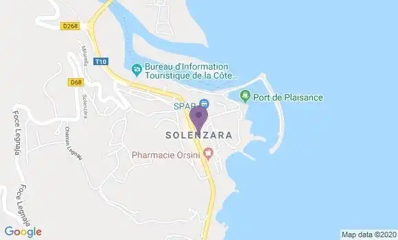 Localisation Crédit Agricole Agence de Sari Solenzara