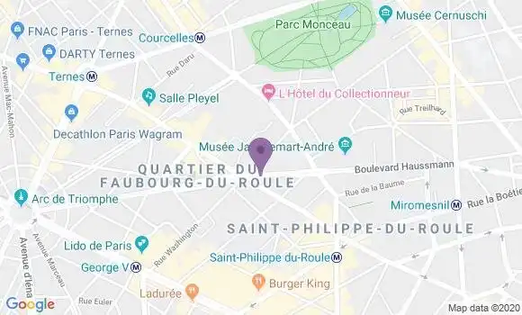 Localisation LCL Agence de Paris Friedland