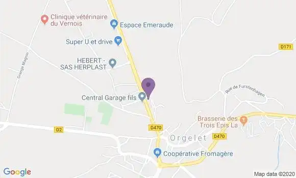 Localisation Crédit Agricole Agence d