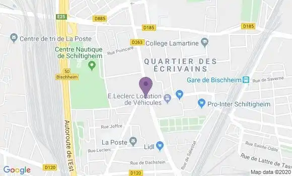 Localisation Crédit Agricole Agence de Schiltigheim Ouest