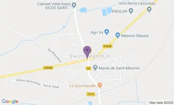 Localisation Crédit Agricole Agence de Saint Mesmin
