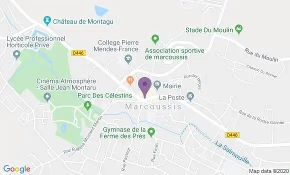 Localisation Crédit Agricole Agence de Marcoussis