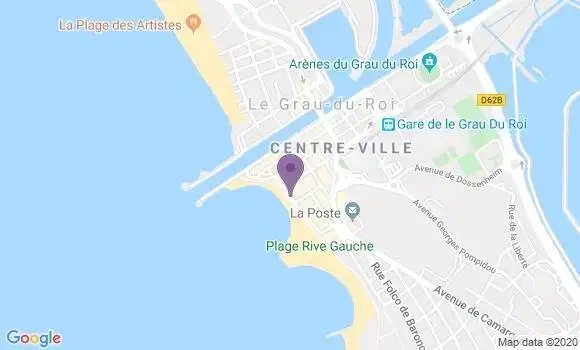Localisation Crédit Agricole Agence de Le Grau du Roi