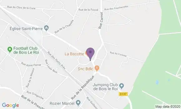 Localisation Crédit Agricole Agence de Bois le Roi