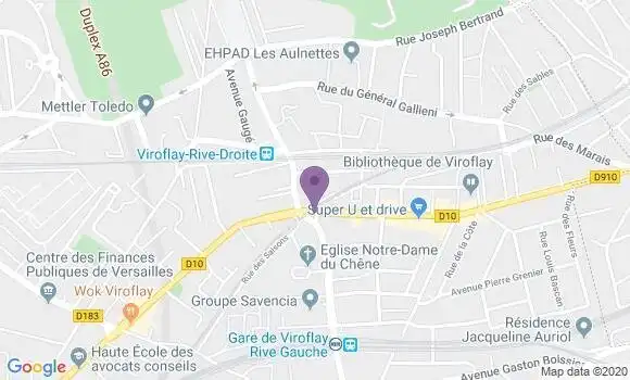 Localisation LCL Agence de Viroflay
