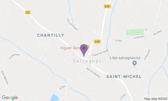 Localisation Crédit Agricole Agence de Salvagnac