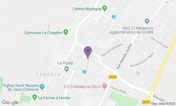 Localisation Crédit Agricole Agence de Chenôve Saint Exupéry