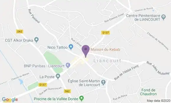 Localisation Crédit Agricole Agence de Liancourt