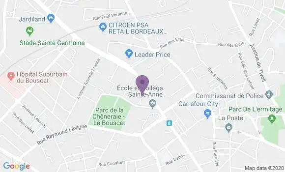Localisation LCL Agence de Le Bouscat Bré Médoc