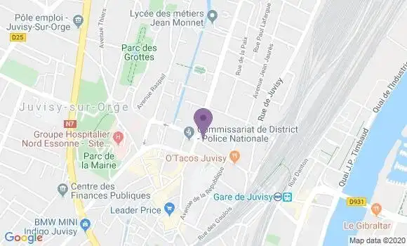 Localisation Crédit Agricole Agence de Juvisy sur Orge