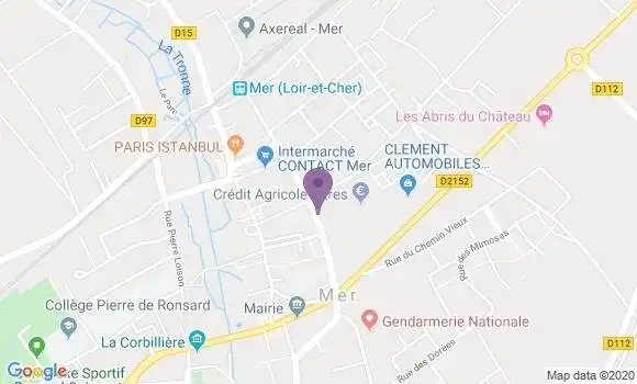 Localisation Crédit Agricole Agence de Mer
