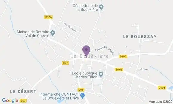 Localisation Crédit Agricole Agence de La Bouëxière