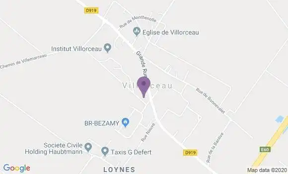 Localisation Crédit Agricole Agence de Josnes