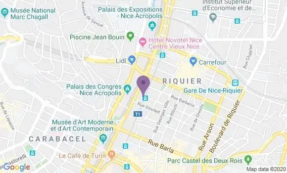 Localisation LCL Agence de Nice Barla