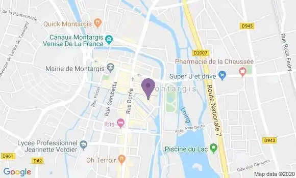 Localisation Crédit Agricole Agence de Montargis Banque Privée