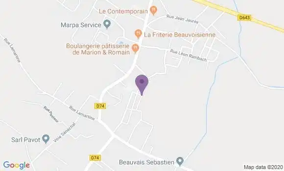 Localisation Crédit Agricole Agence de Walincourt