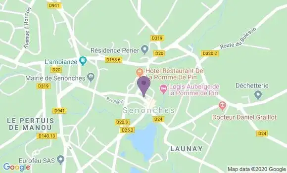 Localisation Crédit Agricole Agence de Senonches