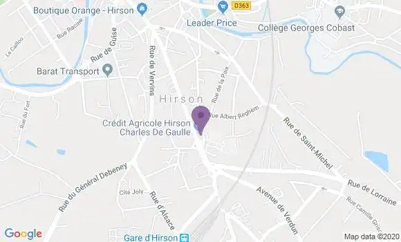 Localisation Crédit Agricole Agence d