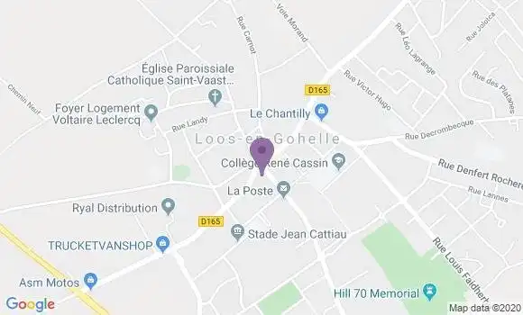 Localisation Crédit Agricole Agence de Loos en Gohelle