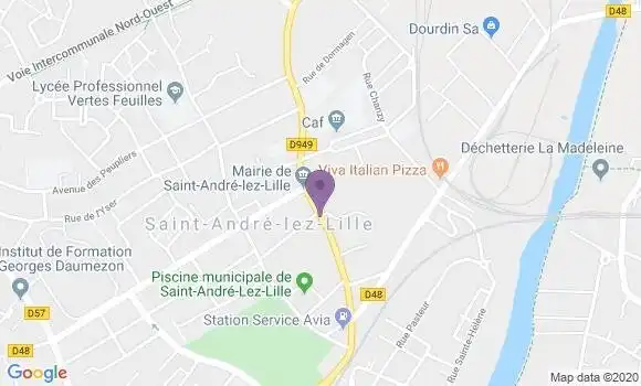 Localisation Crédit Agricole Agence de Quesnoy sur Deule