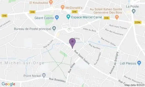 Localisation LCL Agence de Saint Michel sur Orge Bois