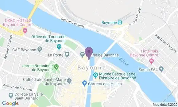 Localisation LCL Agence de Bayonne