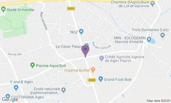Localisation Crédit Agricole Agence d