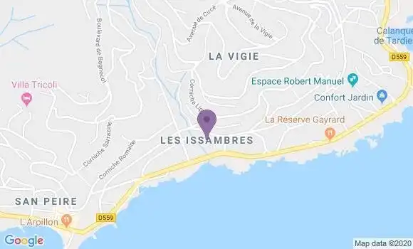 Localisation Crédit Agricole Agence de Les Issambres