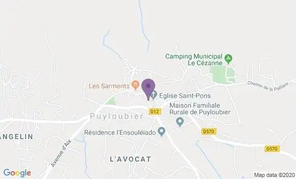 Localisation Crédit Agricole Agence de Puyloubier